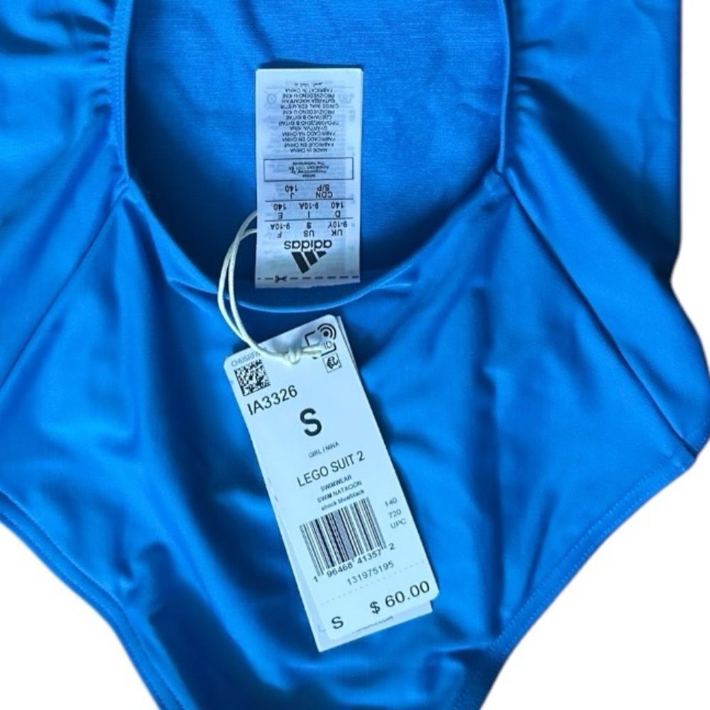 Adidas X Lego One Piece Swimsuit Bathing Suit NWT - Picture 4 of 4